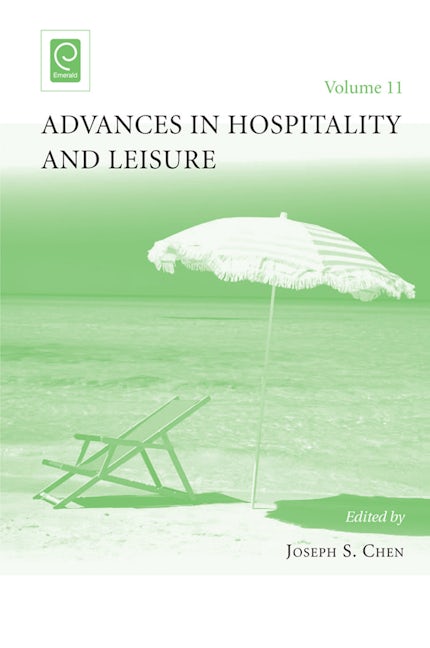 Book cover image for Advances in Hospitality and Leisure ISBN: 9781785602719
